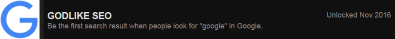 godlike seo achievement