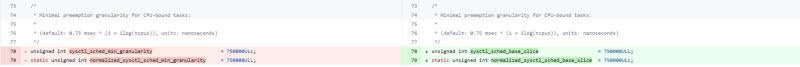 The Linux kernel scheduler has been accidentally hardcoded to a maximum ...